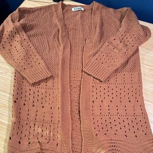 Women's Tan Cardigan Sweater